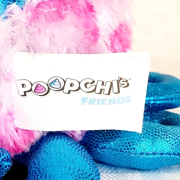 Poopchi's Friends Octo The Octopus Plush Brand New Poopchis Grin Studios - Picture 10 of 10